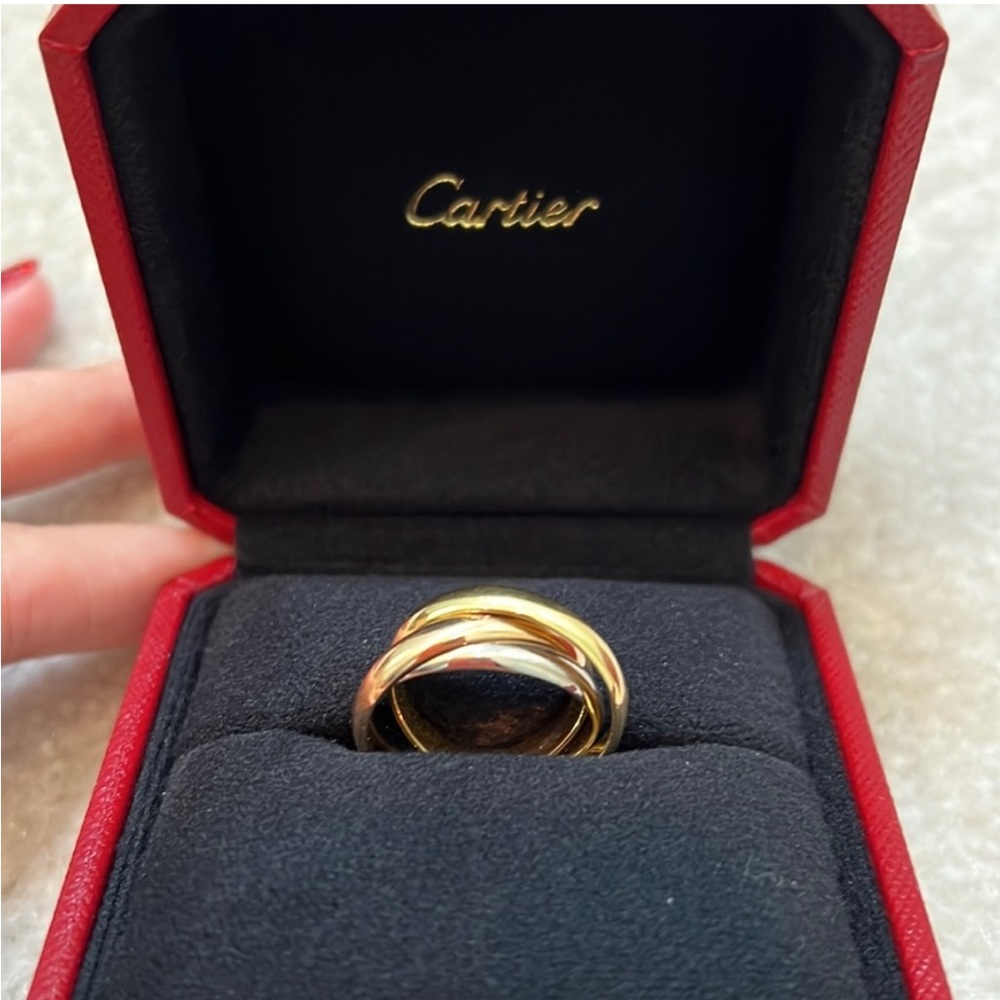 Cartier Trinity Ring Classic white gold yellow gold rose gold men size 58mm